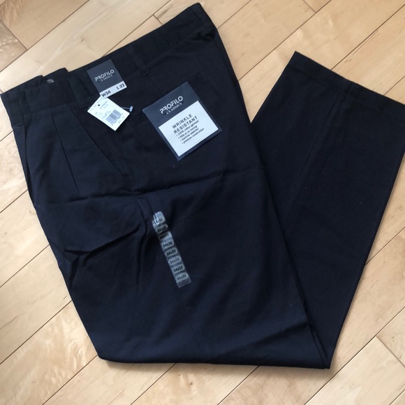 BNWT Profilo Classics Pants in dark blue - Picture 1 of 4
